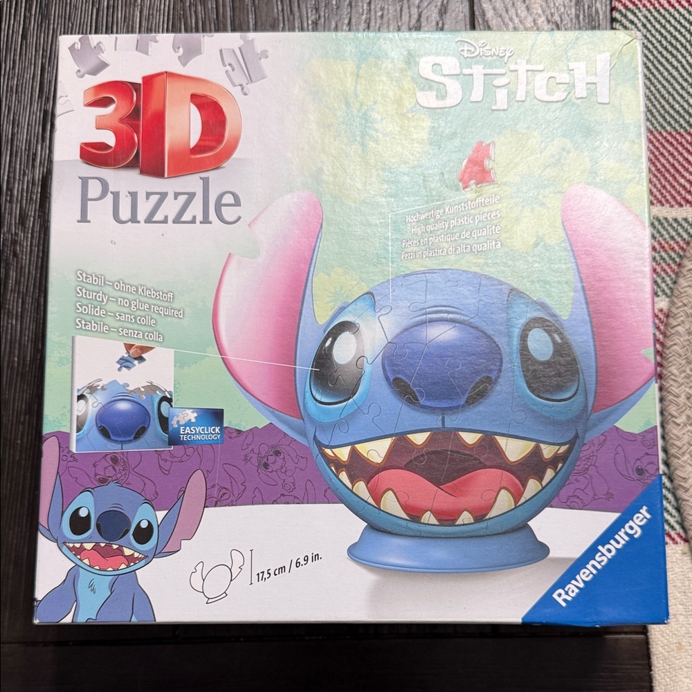 Ravensburger Disney Stitch 3D Puzzle - Blue and Pink